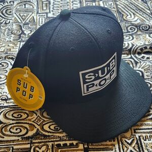 COPY - Sub Pop black snapback hat